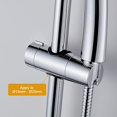 thumbnail image 2 of Bathroom Shower Head Holder, Adjustable Hand Shower Clamp, Chrome, 2 of 5