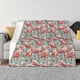 thumbnail image 1 of Fotbe Pink Flamingo Manta de Franela con Estampado, Manta Ultrasuave para Cama, Sofá, Auto, Hipoalergénica y Antibolitas-80"x60", 1 of 6