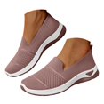 thumbnail image 4 of Linfrsh Womens Slip On Walking Shoes Non Slip Running Shoes Breathable Workout Shoes Lightweight Gym Sneakers Beige,6.5, 4 of 8