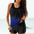 thumbnail image 2 of Tankini Swimsuits for Women with Shorts Athletic Two Piece Bathing Suits Racerback Tank Tops Swimwear,Women Floral Print Swimwear, 2 of 5