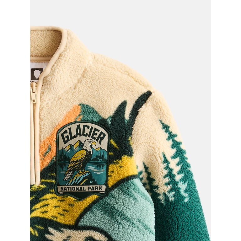 National Parks Boys Fuzzy Fleece Half Zip Sweater photo 3