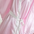 thumbnail image 5 of SwiftWear Women's Pure Satin Kimono Robes Bridesmaid Bride Party Wedding Robes Lightweight Luxury Silky Bathrobes Loungewear Sleepwear, Pink, 5 of 7