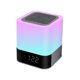 thumbnail image 1 of Altavoz Bluetooth con despertador, luz LED que cambia de color, lámpara de escritorio para dormitorio con luz de ambiente, adecuada para mujeres y niños, 1 of 3