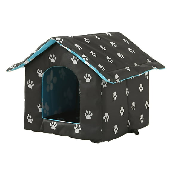 BESTSKY Cat House,Convenient and Foldable Heated Cat House for Outside,Simple to Carry and Store Heated Cat Houses for Outdoor Cats,Style1,35*33*30cm