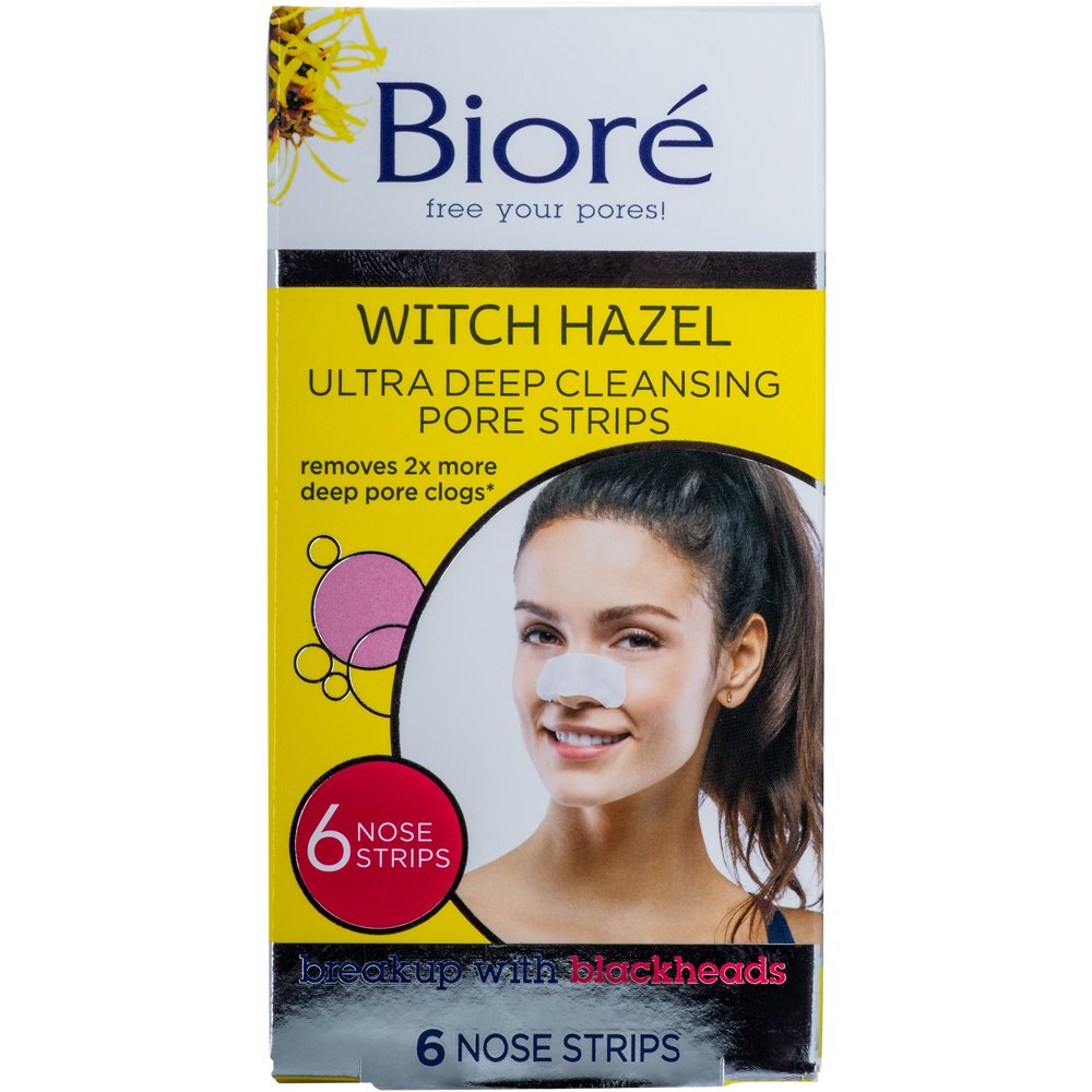 Bioré Witch Hazel Ultra Cleansing Pore Strips, features CBond