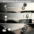 thumbnail image 5 of Magnetic Car Phone Holder, 360° Adjustable Swivel Lock Vacuum Car Phone Mount Foldable Suction Cup Phone Holder Stand Compatible for All Smartphones, Black, 5 of 7