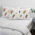 thumbnail image 3 of Colorful Diamond Pillow Covers, Linen Long Throw Pillow Case, Modern Geometric Middle Century White Holiday Pillow Protector Decorative Cushion Cover for Living Room/Bedroom 20" x 30", 3 of 8