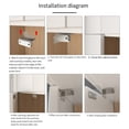 thumbnail image 4 of 4PCS Strong Magnetic Catch Latch for Ultra Thin For Door Cabinet Cupboard Closer, 4 of 9