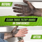 Grip Clean Heavy Duty Cleaning Wipes, Hands, Tool, Surfaces, Waterless, Auto Mechanics & Tool Cleaner Wipes- Citrus Scented Cleansing Wipes - Cleans Grease, Oil, Paint, Inks & more