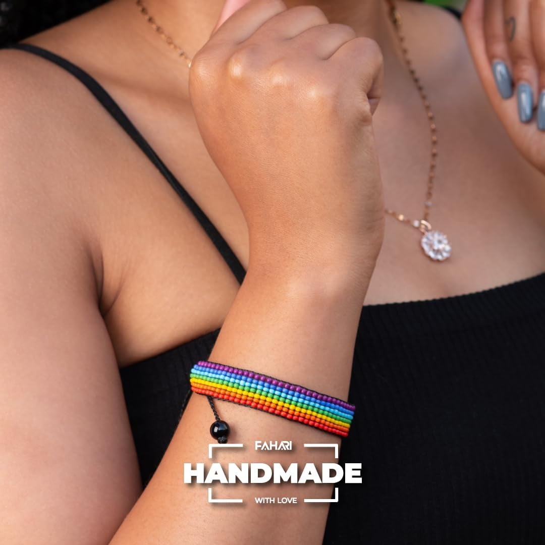 Friendship Bracelet Patterns Bi Pride Wristband Handmade PRIDE