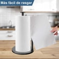 thumbnail image 4 of Soporte para Toallas de Papel de Acero Inoxidable, Portarrollos de Papel de Cocina con Base Pesada, Soporte de Rollo Papel de Metal Estable para el Hogar, Encimera y Baño (Negro), 4 of 4
