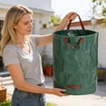 thumbnail image 4 of Garden Garbage Bag Leaf Collector 13.2 Gal, Self Standing Yard Waste Bag, Heavy Duty Reusable Lawn Bag for Leaves Debris, 4 of 8