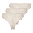 thumbnail image 2 of ONLY Braguitas brasileñas para mujer, paquete de 3 - ONLCHLOE LACE BRAZIL, encaje Beige S (Small), 2 of 7