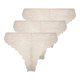 thumbnail image 2 of ONLY Braguitas brasileñas para mujer, paquete de 3 - ONLCHLOE LACE BRAZIL, encaje Beige XL (X-Large), 2 of 7