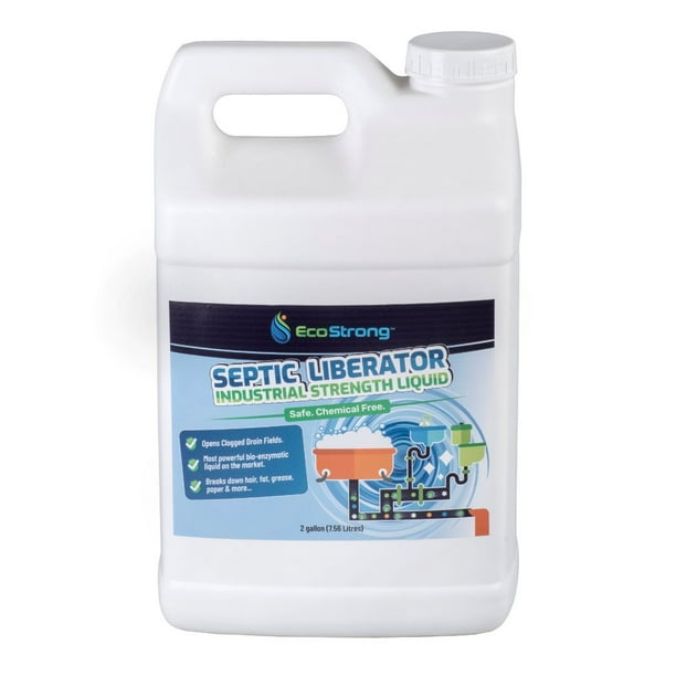 EcoStrong Septic Liberator Shock Treatment Rescue Failing Septic Systems (2 Gallons)