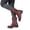Red, variant on KEVCHE Womens Warm Fleece-Lined Martin Boots with Belt Buckle Side Zipper, Lace-Up Short Combat Booties, Non-Slip Style Cowgirl Boots for Winter