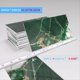 thumbnail image 3 of 32 Pegatinas de PET Grueso y Brillante para Azulejos de Metro, Azulejos de Pared de 10 X 20 cm, Autoadhesivas, para Salpicadero, Mármol Esmeralda con Vetas Doradas., 3 of 5