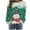 AG1698# Green, variant on ZXLBBD Women's Fall Winter Christmas Snowflake Snowman Printed Round Neck Shoulder Long Sleeve Sports Active Sweatshirts Casual Outdoor Cozy Daily Wear