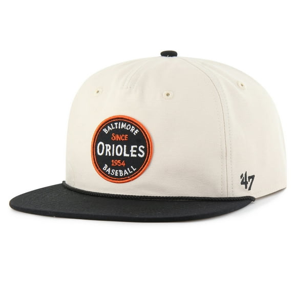 Men's '47 Natural Baltimore Orioles Payson Captain Snapback Hat