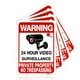 thumbnail image 2 of Letreros de aluminio de prohibido el paso a propiedades privadas, letreros de metal con videovigilancia las 24 horas para el hogar, el patio, la propiedad, el negocio en casa, 2 of 5