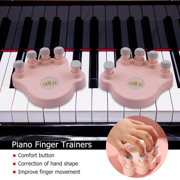 2x Piano Finger Trainers Fingers Strength Hand Corrector Keyboard para principiantes