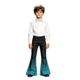 thumbnail image 3 of Girls Bell Bottom Pants High Waist Baggy Wide Leg Pants School Clothes Gradient Pants for Girls Size 5-16 Years, 3 of 6