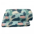 thumbnail image 4 of Tropical Foot Rest, Hawaiian Leaves Plants and an Background, Non-Slip Backing Adjustable Ergonomic Memory Foam Leg Support for Office, Slate Blue Multicolor, by Ambesonne, 4 of 5