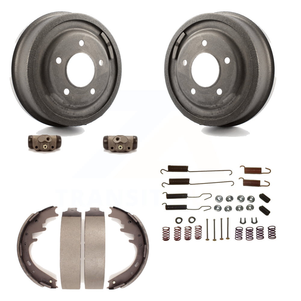 Rear Brake Drum Shoes Spring And Cylinders Kit 6Pc For Ford E-150 Econoline Club Wagon