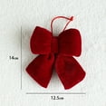 thumbnail image 4 of Super Red Velvet Bow - Elegant Holiday Decoration for Celebrations and Events, 4 of 6