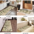 thumbnail image 5 of Sage Green Eucalyptus Spring Kitchen Rugs Sets of 2 Non Slip Washable, Botanical Leaves Summer Spring Kitchen Mats for Floor 2 Piece Home Decor, 5 of 6