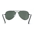 thumbnail image 4 of Iconic Tempered Glass Lens Tear Drop Shape Wire Rim Cop Sunglasses All Black, 4 of 4