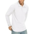 thumbnail image 3 of Iceglad Polo Shirts for Men Long Sleeve Soft Cotton Collared Shirt, 3 of 6