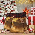 thumbnail image 6 of Rocae Golden Pig Cloud Fantasy Print Christmas Drawstring Linen Gift Bag with Drawstrings Treat Bag Goody Present Bags for Christmas Party Favor, 6 of 8