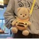 thumbnail image 5 of Osito de peluche hecho a mano, juguete de peluche que cambia de vestido, bolsa de miel, muñeca de peluche de tela para niña, regalo de Navidad para niños, solo tela sin muñeca, tigre negro, solo tel, 5 of 5