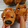 thumbnail image 3 of Fuzzy Slippers For Women Dog Slippers Men Cute Soft Animal Funny Home Indoor Winter Warm Floor Shoes Cartoon Warm Cozy Winter House Slippers Bedroom Indoor House Shoes, 3 of 7