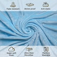 thumbnail image 2 of JULY HOME Flannel Fleece Throw Blankets for Couch or Bed - Plush Soft and Warm 330GSM Lightweight Microfiber Blanket for Home Sofa and Bedroom (Throw 50"x60", Blue), 2 of 6