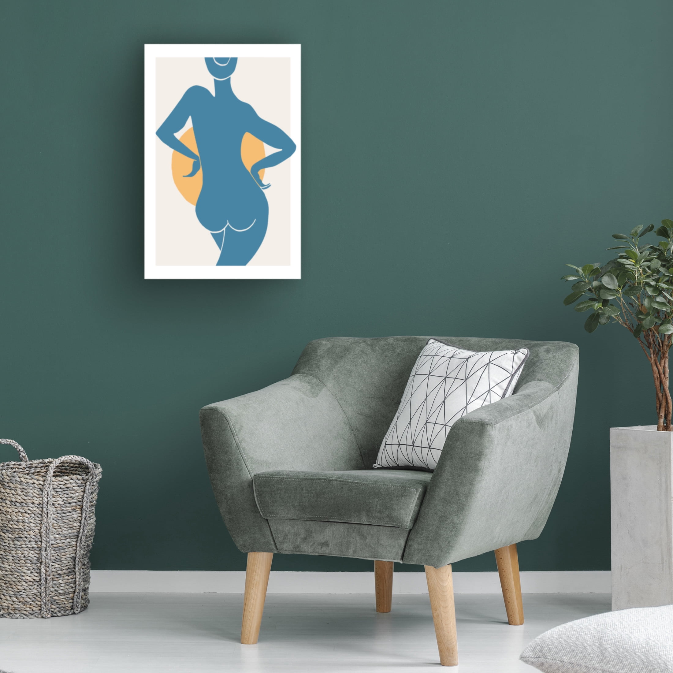 Pictufy Studio II 'Blue Woman' Canvas Art - 30 x 47 Inches