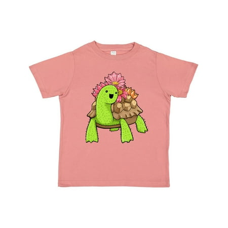 

Inktastic Cactoise- Cactus Turtle with Flowers Gift Toddler Boy or Toddler Girl T-Shirt