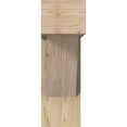 thumbnail image 2 of Ekena Millwork 8"W x 24"D x 24"H Traditional Block Rough Sawn Bracket w/ Offset Brace, Douglas Fir, 2 of 25