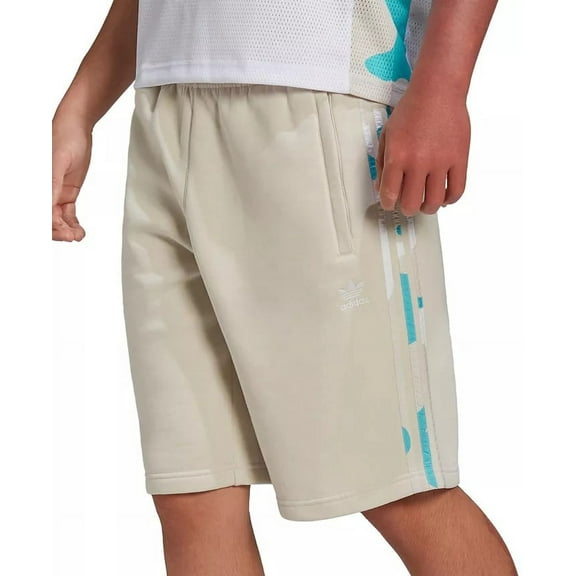 Adidas Originals ALUMINA Men's Camouflage Trim Fleece Shorts, US Small