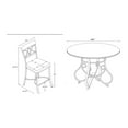 thumbnail image 5 of Powell 5 Piece Hamilton Dining Set, Cherry (Table and 4 Dining Chairs), 5 of 5