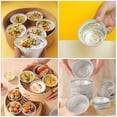 thumbnail image 3 of 25pcs Foil Egg Tart Trays Pie Molds Non Stick Egg Tart Baking Trays Jelly Molds, 3 of 4