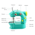 thumbnail image 3 of stanreset Mini Household Children Sewing Machine Portable Home Small Appliance Educational Toy, 3 of 4