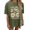Army Green, variant on Womens Athletic Tops Women's Graphic Print Casual Round Neck Short Sleeve Tee Sunflower Positivity Tshirt Everyday Comfort Oversized Floral Top Spring Summer Outfits Blue L