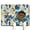 Lemons and, variant on Paisley Design Dog Bowl Mat - Ethnic Paisley Ornament Pet Mat - Multi-Layer Absorbent and Durable for Daily Use
