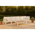 thumbnail image 2 of Meridian Furniture Nizuc Canapé Modulaire d'Extérieur Blanc pour Patio, 2 of 9
