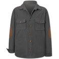 thumbnail image 2 of Chaqueta tipo camisa SANGTREE de pana, casual, manga larga, gris, para hombre, 2 of 6