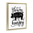 thumbnail image 3 of Stupell Industries You're Bacon Me Hungry Gold Framed Floater Canvas Wall Art, design by Lux + Me Designs, 3 of 9