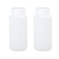thumbnail image 1 of Wide Mouth Reagent Bottle for Storage Use 2Pcs White Plastic Empty Hdpe Bottles, 1 of 5