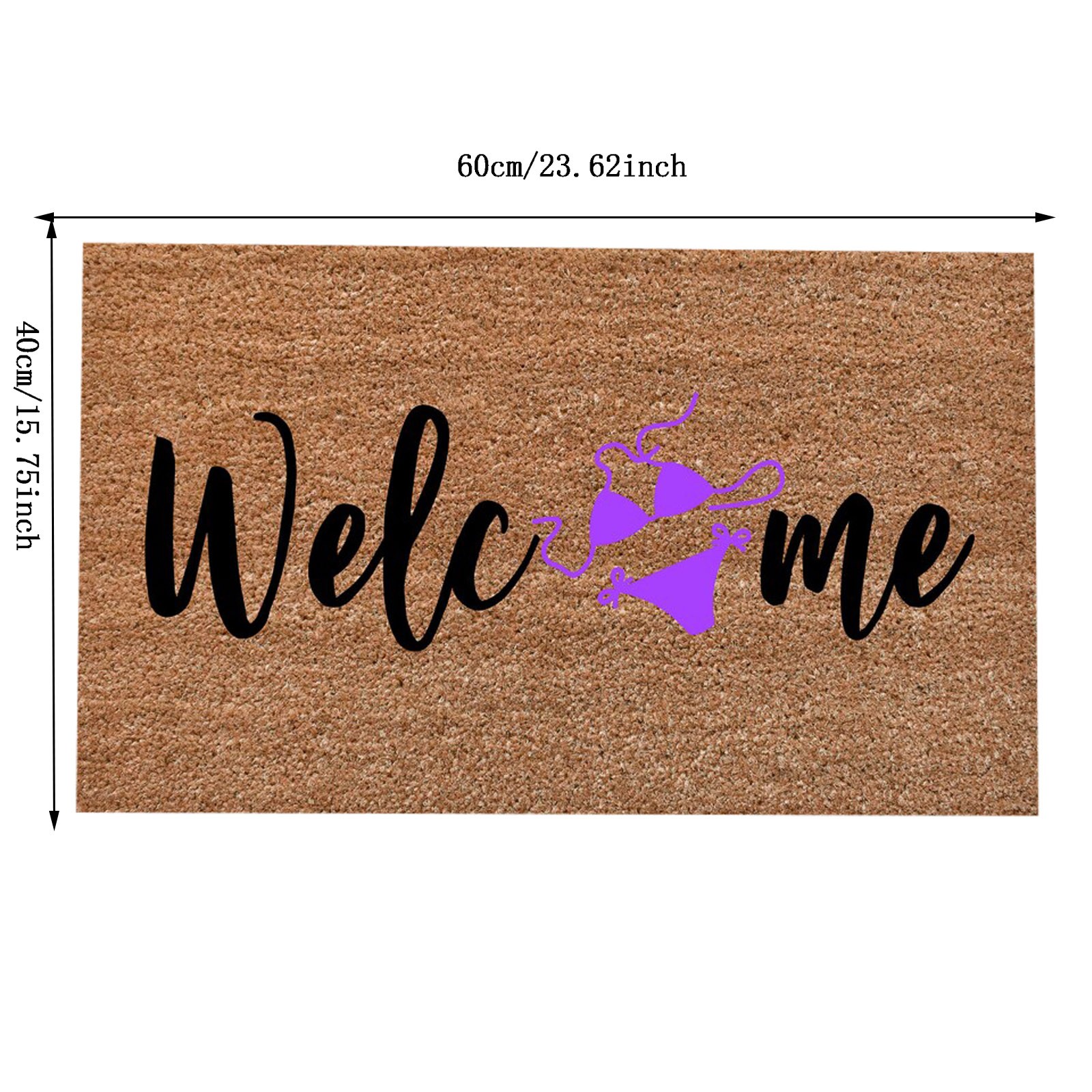 Placemats, Summer Bikini Welcome Funny Cute Doormat Door Mat Welcome ...